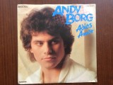 andy borg adios amor 1982 disc single 7" vinyl muzica pop papagayo &lrm;emi electrola records made in germany VG++