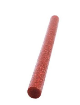 Baton silicon cu sclipici 7mm 20cm - Rosu foto