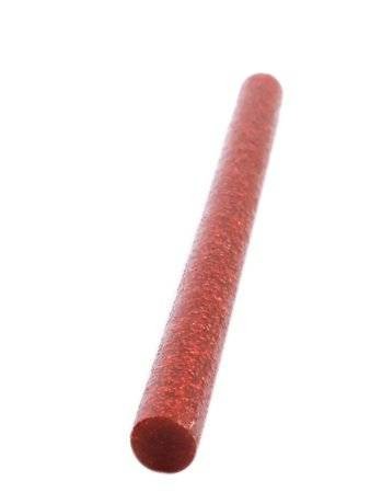 Baton silicon cu sclipici 7mm 20cm - Rosu