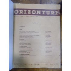 Orizonturi, Anul III, Iulie-Decembrie, Nr. 7-11, 1951