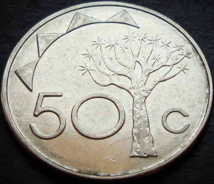 Moneda exotica 50 CENTI - NAMIBIA, anul 2008 * cod 4802 = excelenta