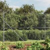 VidaXL Gard de plasă de s&acirc;rmă, argintiu, 1,6x10 m