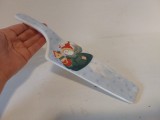 Paleta ceramica pt servit prajituri/tort, tematica de iarna sarbatori Craciun