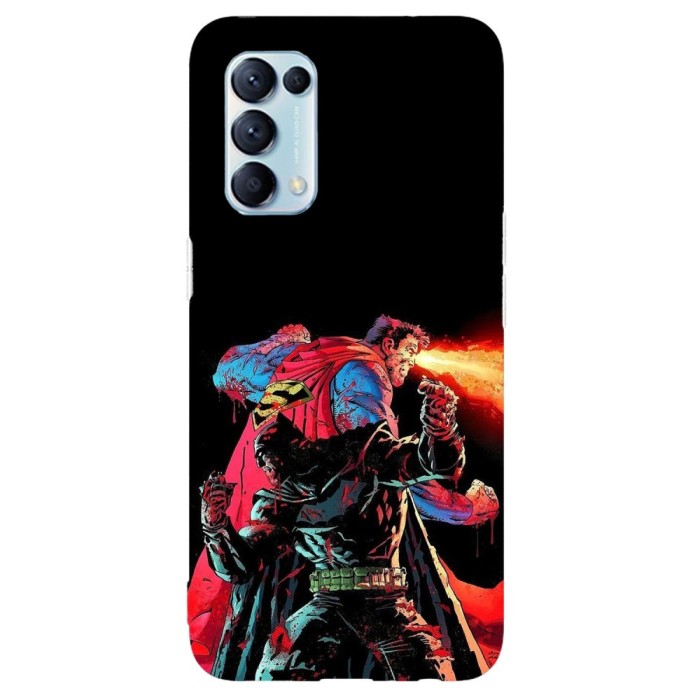 Husa compatibila cu Oppo Find X3 Lite model Batman &amp;amp; Superman, Silicon, TPU, Viceversa