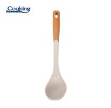 Polonic Silicon cu Maner Lemn Heinner Culinare 35x8.5 cm, Ustensila Bucatarie