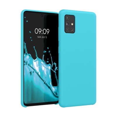 Husa pentru Samsung Galaxy A51, Silicon, Albastru, 51197.205 foto