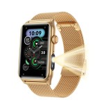 Cumpara ieftin Smartwatch iSEN G50, Metal auriu, 1.57, IPS HD, Bluetooth 5.4, Apeluri Bluetooth, Puls, SpO2, Temperatura, Somn, HRV, Moduri Sport, IP68, Baterie 250m