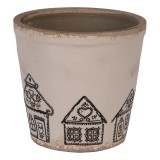 Cumpara ieftin Ghiveci flori ceramica multicolora Turta Dulce 15x14 cm