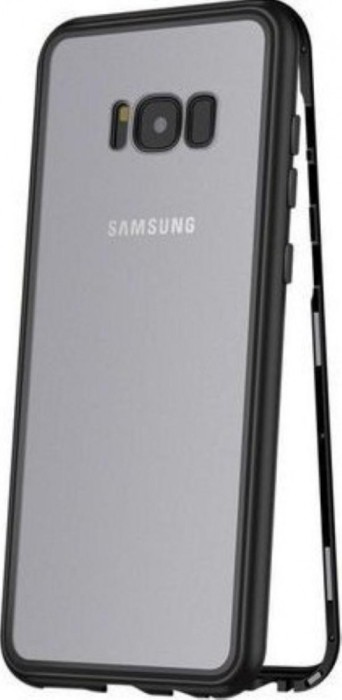 Husa de protectie Soho pentru Samsung Galaxy S8 Plus, Negru-Transparent