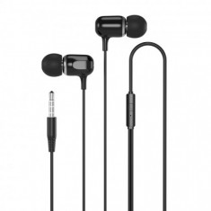 Casti Audio Handsfree stereo XO-EP31, Jack 3,5mm, Negru, Set 80 Buc.