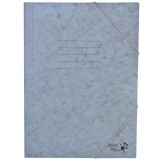 Mapă Carton Office Style, Elastic, Gri, Dimensiuni 25.5x34.5 cm, Oem