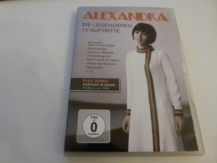 Alexandra, dvd muzica