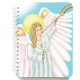 Cumpara ieftin Carnet cu spira Arhanghelul Gabriel, 12 x 16 cm, 100 foi dictando cu inger,