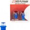 Bec tip LED 12V 5W soclu plastic T10 W2 1X9 5d 2buc 4Cars - Albastru dispersat