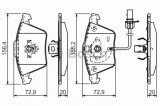 Set placute frana,frana disc AUDI A8 (4E) (2002 - 2010) BOSCH 0 986 494 271