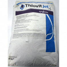 Thiovit Jet 80WG 20 kg, fungicid de contact pe baza de Sulf, Syngenta, fainare (ardei, cais, castraveti, orz, triticale, secara, dovleac, mar, morcov,