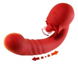 Vibrator Licking Rose G Spot Rosu