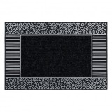 Covor antiderapant BH 222 pietre, exterior, interior - argint, 45x70 cm