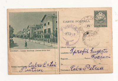 RF25 -Carte Postala- Bucuresti, Cartierul Grivita Rosie, circulata 1957 foto