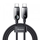 Cablu Date si Incarcare USB-C - USB-C McDodo CA-4780 Display, 60W, 1.2m, Negru