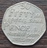 (S) MONEDA ANGLIA - 50 PENCE 2005, 250 ANI PUBLICAREA PRIMULUI DICTIONARENGLEZ / DICTIONARUL JOHNSON 1755, Europa