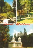 @carte postala(ilustrata)-SLANIC MOLDOVA-colaj