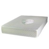 Set Saltea ortopedica, Uranus Standard Spring Comfort 140x200x26cm, plasa de arcuri Bonell, fermitate mediu spre tare, Saltsib plus pilota vara microf