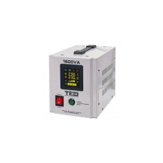 UPS 1600VA/1050W runtime extins utilizeaza doi acumulatori (neinclusi) TED UPS Expert TED000330
