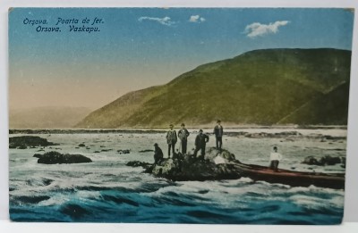 ORSOVA , POARTA DE FIER , CARTE POSTALA , ANII &amp;#039; 20 foto