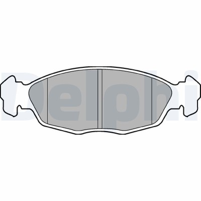 DELPHI LP702 set placute frana,frana disc foto