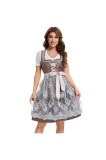 Adisno costum Oktoberfest pentru femei, costum pentru festivalul din octombrie pentru femei, dirndl, rochie Oktoberfest, maro, 10