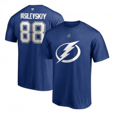 Tampa Bay Lightning tricou de bărbați Andrei Vasilevskiy #88 Authentic Stack Name &amp; Number - L