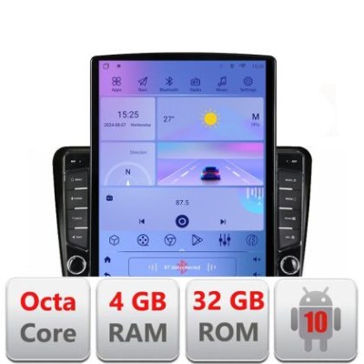 Navigatie Skoda Superb 2 H-Superb2 ecran tip TESLA 9.7&amp;quot; cu Android Radio Bluetooth Internet GPS WIFI 4+32GB DSP 4G Oct CarStore Technology foto