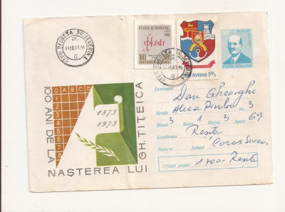 Plic FDC Romania- 100 de ani de la nasterea lui Gh. Titeica , circulat 1983 foto