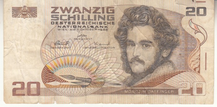 B11 - Bancnota foarte veche - Austria - 20 schilling