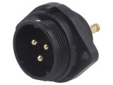 Soclu Conector SP21 Tată 3 Pini IP68 10A Terminal Șurub 500V