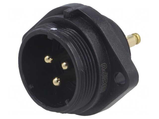 Soclu Conector SP21 Tată 3 Pini IP68 10A Terminal Șurub 500V