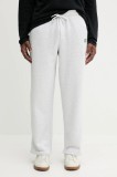 American Vintage pantaloni de trening culoarea gri, melanj, MBAP05A