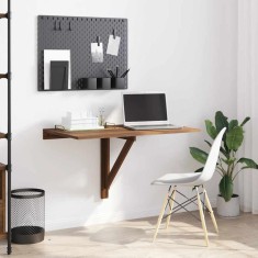 vidaXL Masă de perete pliantă stejar maro 100x60x56 cm lemn compozit
