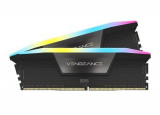Memorii Corsair Vengeance RGB 32GB, DDR5, 5200MHz, CL40, 2x16GB, 1.25V (Negru)