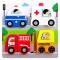 Puzzle 2D, lemn, autovehicule