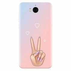 Husa silicon pentru Huawei Y6 2017, Victory Love