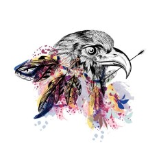Sticker decorativ, Vultur, 72.5 cm, 717STK