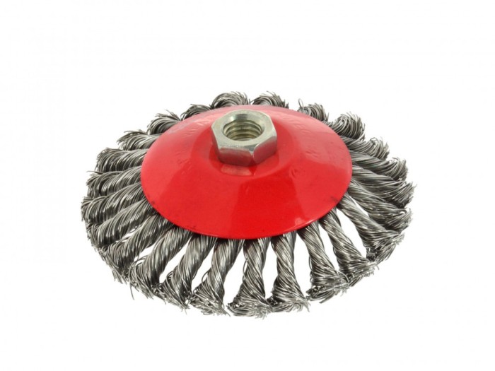 Perie de sarma rotativa laterala, 125 mm, M14, Geko G00607