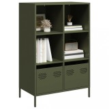 VidaXL Dulap &icirc;nalt, verde măsliniu, 68x39x103,5 cm, oțel