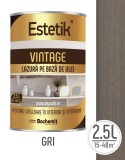 Lazura lemn Estetik Vintage 2.5L, gri,protectie UV