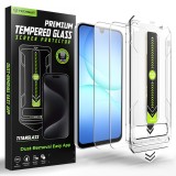 Asteroid GSM - [Fingerprint Unlock Compatible] TitanGlass CrystalHD (2 pack) - Samsung Galaxy A16 4G / 5G / A17 4G / 5G - Clear