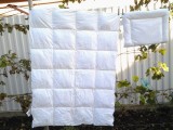 Set Perna Plapuma Bebe 100x135 cm, Alb, Import Germania, Stare Buna - Lenjerie Pat Copii