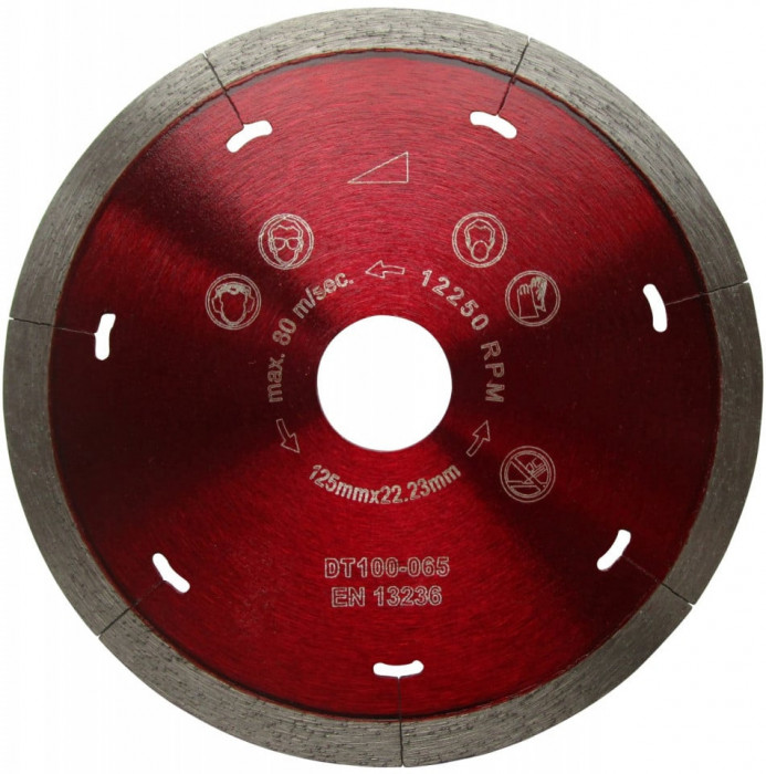 Disc DiamantatExpert pt. Ceramica Dura &amp; Portelan - Rapid 125x22.2 (mm) Super Premium - DXDH.3907.125