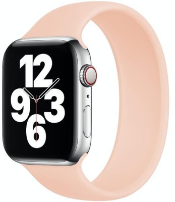 Bratara silicon tip loop, THD, pentru Apple Watch 42 mm seria 10, marimea S, lungime incheietura mana 158-177 mm, culoarea roz prafuit foto